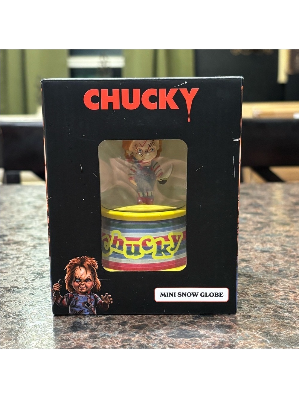 Childs Play Chucky Mini Snow Globe Collectible New In Box!